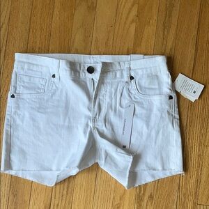 Kut from the Kloth White Jean Shorts Classic Denim